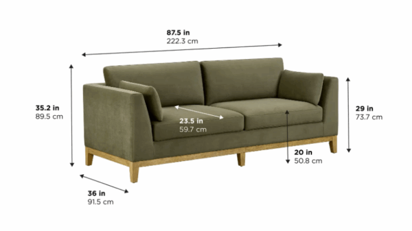 Mokena Fabric Stationary Sofa with Storage - Image 2