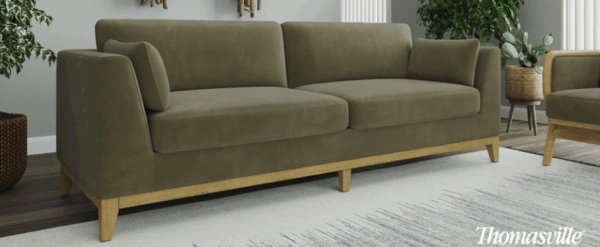 Mokena Fabric Stationary Sofa with Storage - Image 7